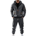 Winter Fleece-Lined Tracksuit Set