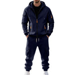 Winter Fleece-Lined Tracksuit Set