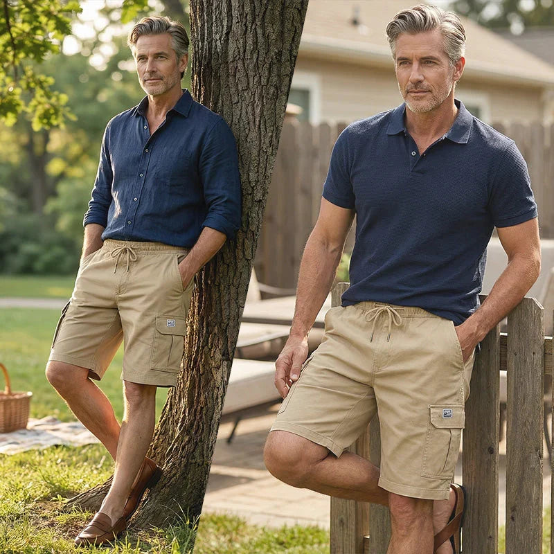 2-piece set🔥Men's Casual Cargo Shorts – Comfortable Everyday Fit