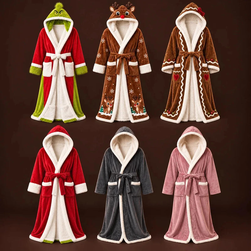 Plush Hooded Lounge Robe