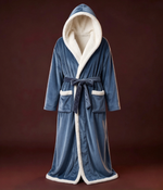 Plush Hooded Lounge Robe