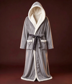 Plush Hooded Lounge Robe