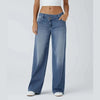 Low Waist Loose Fit Wide Leg Denim Jeans