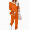 Solid Long Sleeve Lounge Set